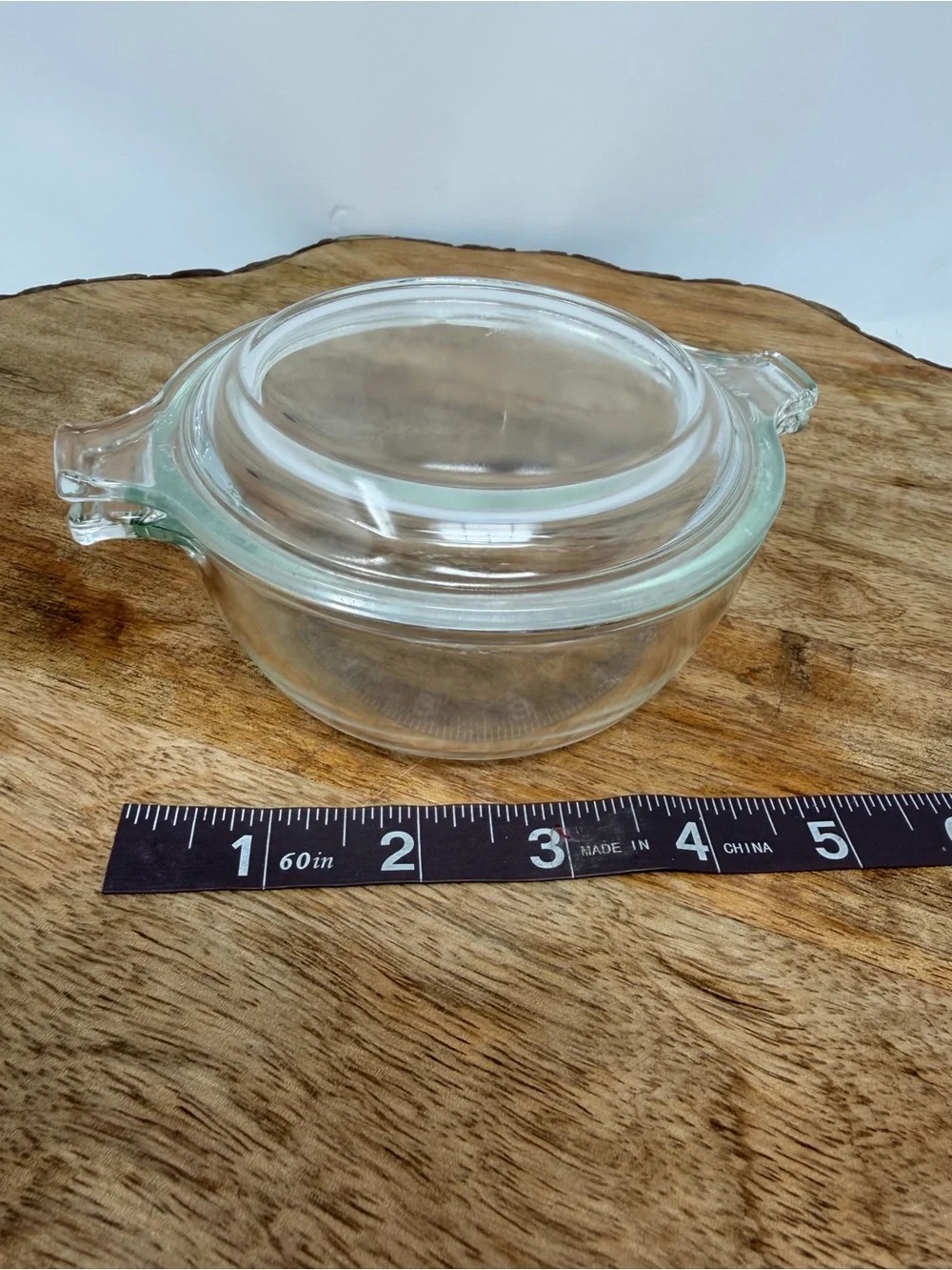 Pyrex Clear Glass casserole 10” Round Baking Dish With Lid